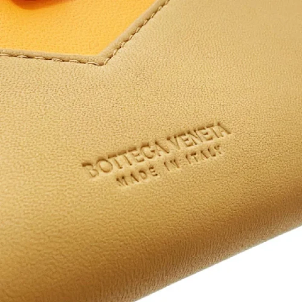Bottega Veneta Vintage Pre-owned Leather wallets Orange Dames