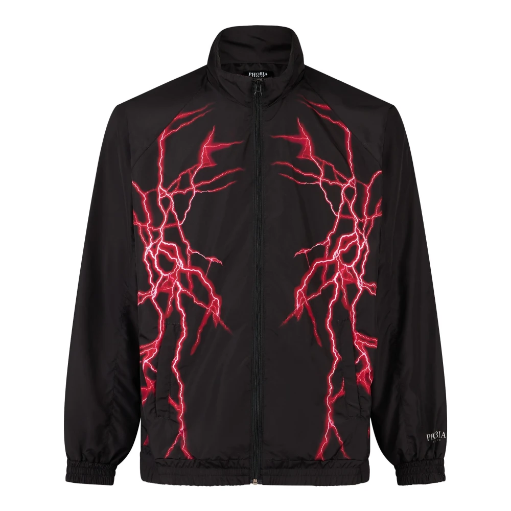 Phobia Archive Mannelijk Zwart Fitness Heren, L, Polyester, New Lightning Trainingsjack