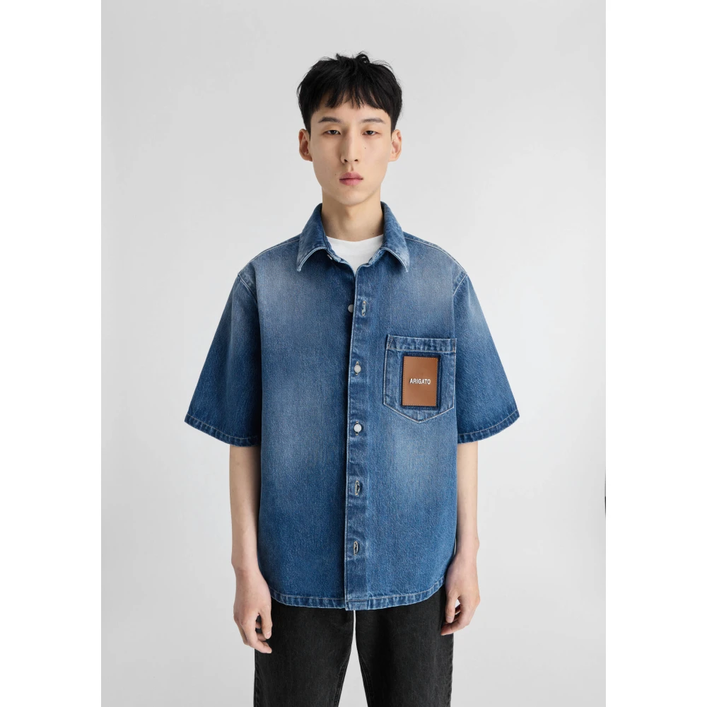 Axel Arigato Ronan Denim Overhemd Blue Heren