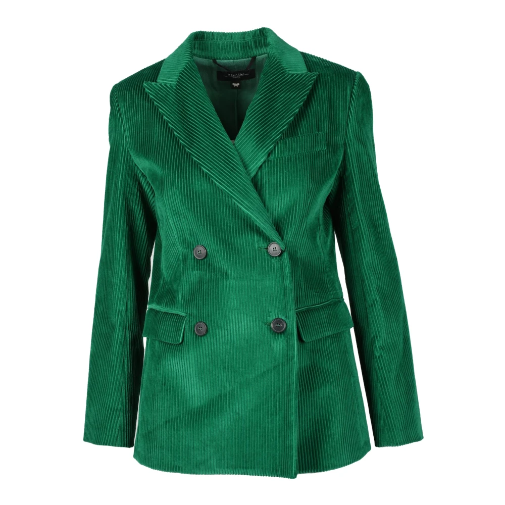 Max Mara Weekend Katoenen Weekendjas Green Dames