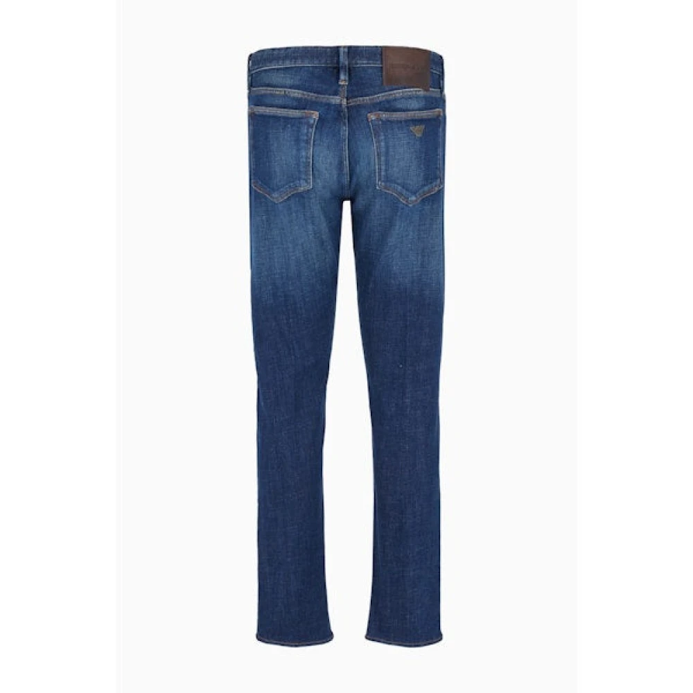 Emporio Armani Slim Fit Denim Blauwe Jeans Blue Heren