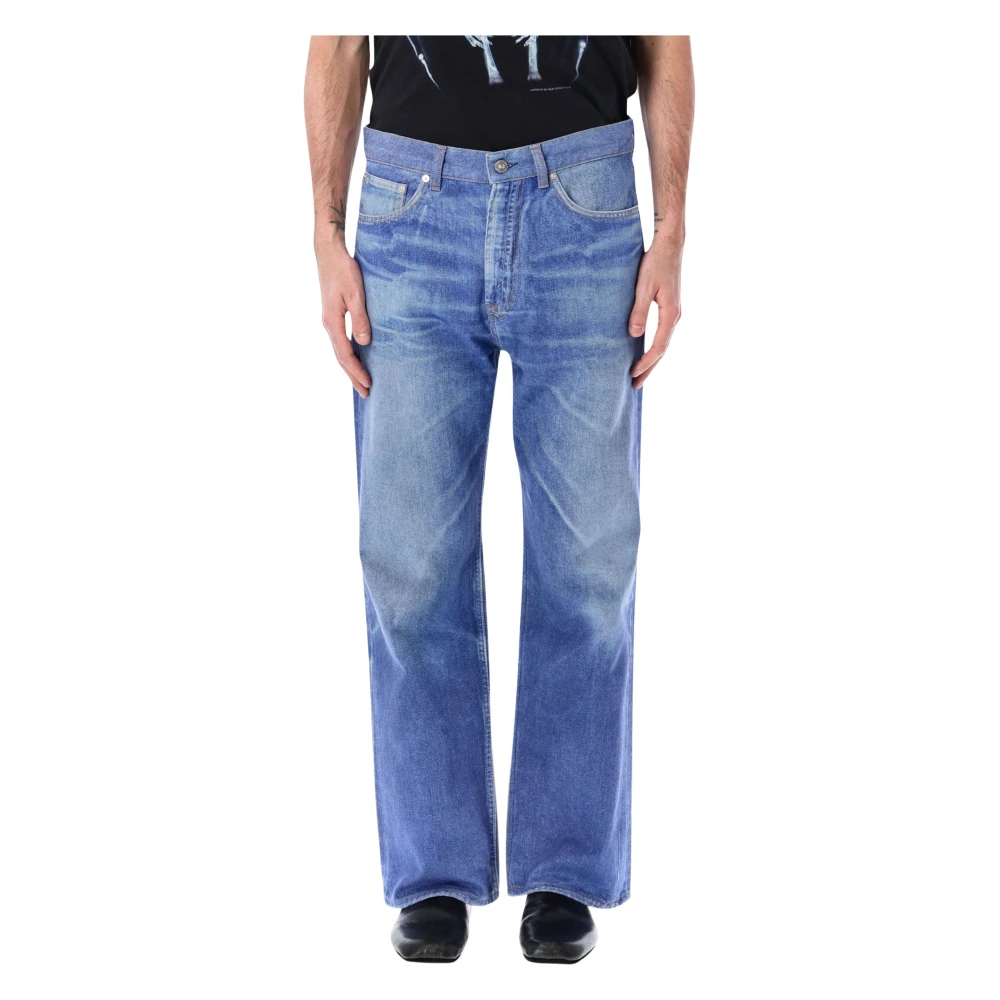 Our Legacy Blue Straight Fit Jeans, Male, W32, Third Cut Jeans