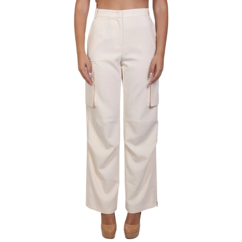 Patrizia Pepe Donna Beige - Pantaloni > Wide Pantaloni - Trousers - M
