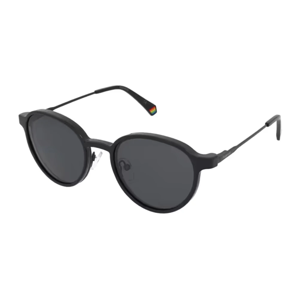 Polaroid Unisex Black/Grey Polarized Sunglasses