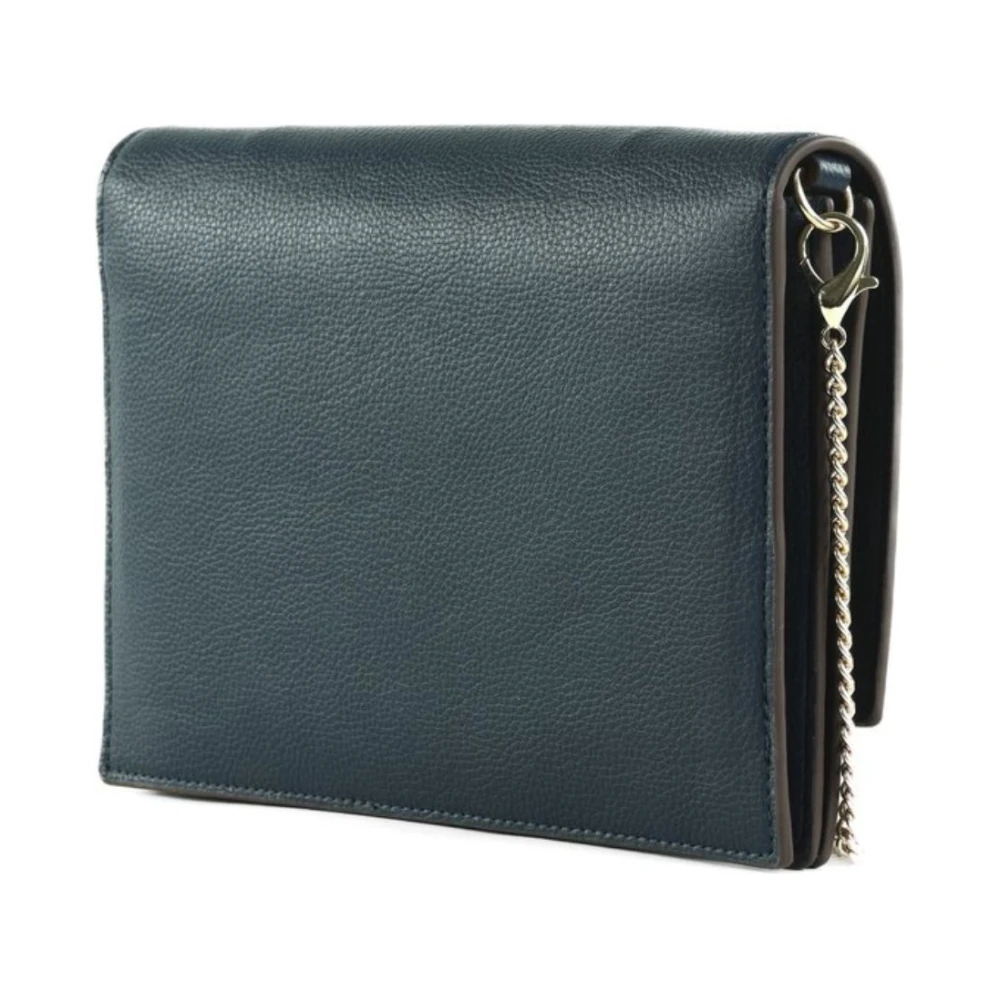Liu Jo Stijlvolle Ketting Clutch met Magneetsluiting Blue Dames