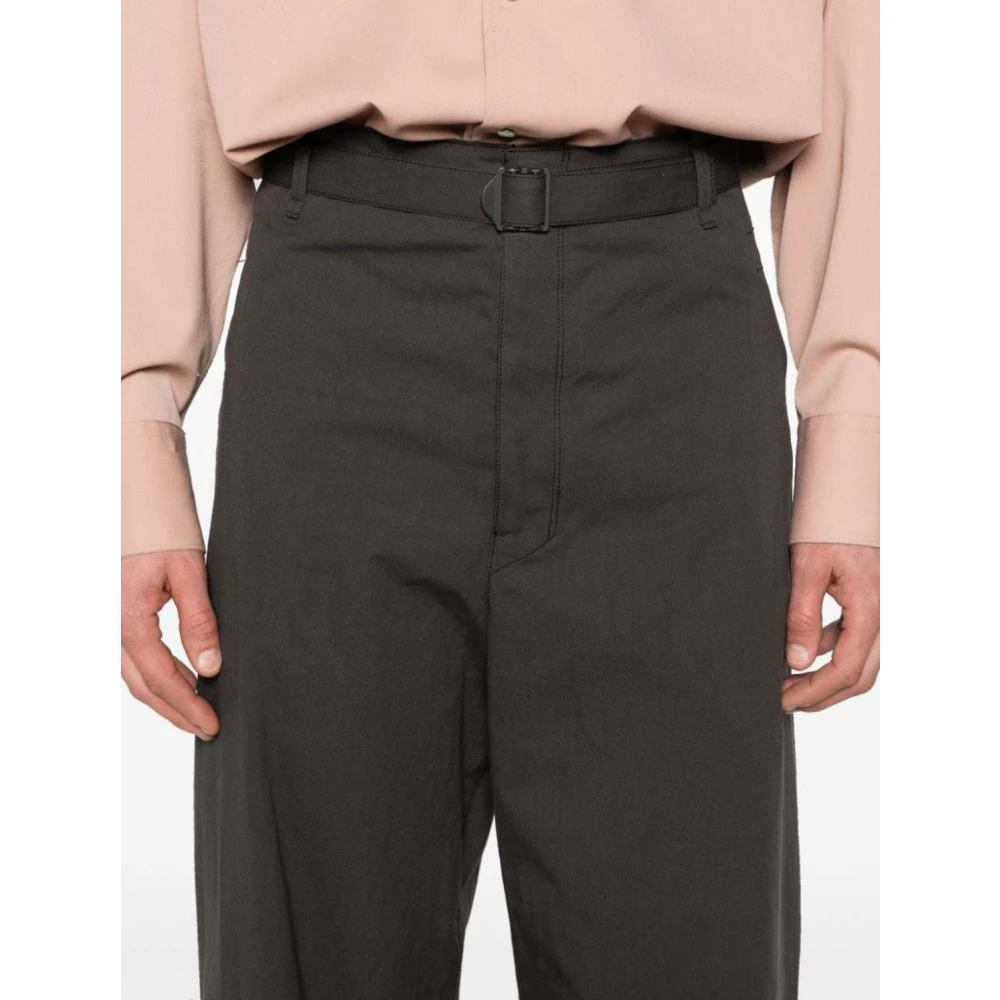 Lemaire Antraciet Bruine Riem Broek Brown Heren