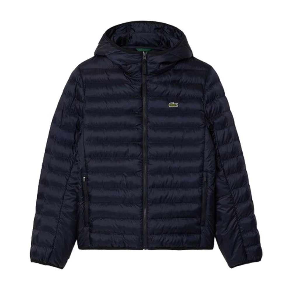 Lacoste Blå Hooded Puffer Jacket