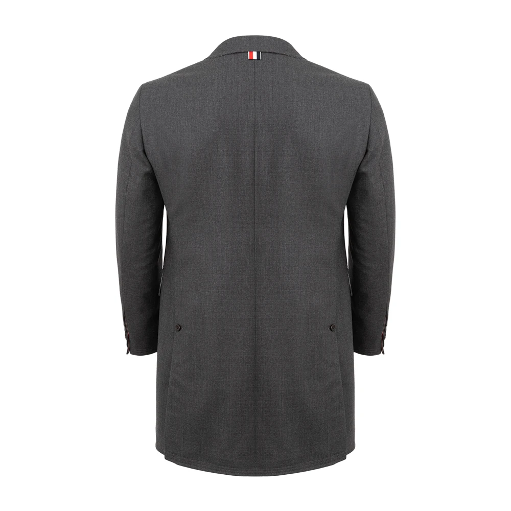 Thom Browne Grijze Chesterfield Overjas Gray Heren