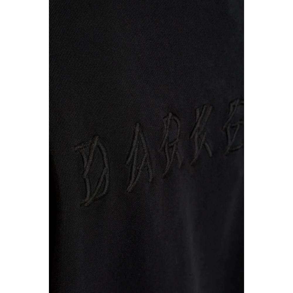 44 Label Group Sweatshirt met geborduurd logo Black Heren