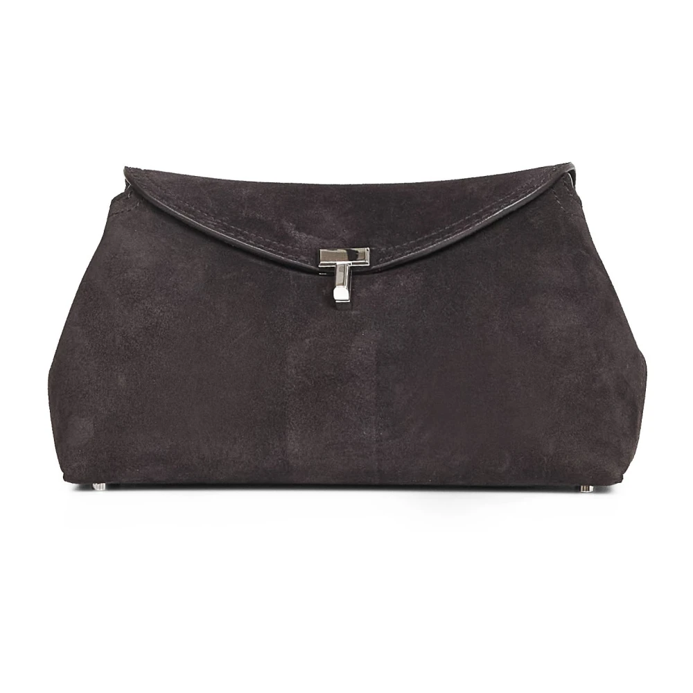 Totême Women's Brown T-Lock Clutch