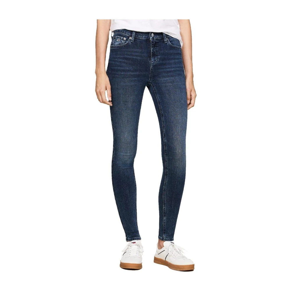 Tommy Hilfiger Women's Blue Skinny Jeans,, Nora Dark Skinny Trousers W30 L30