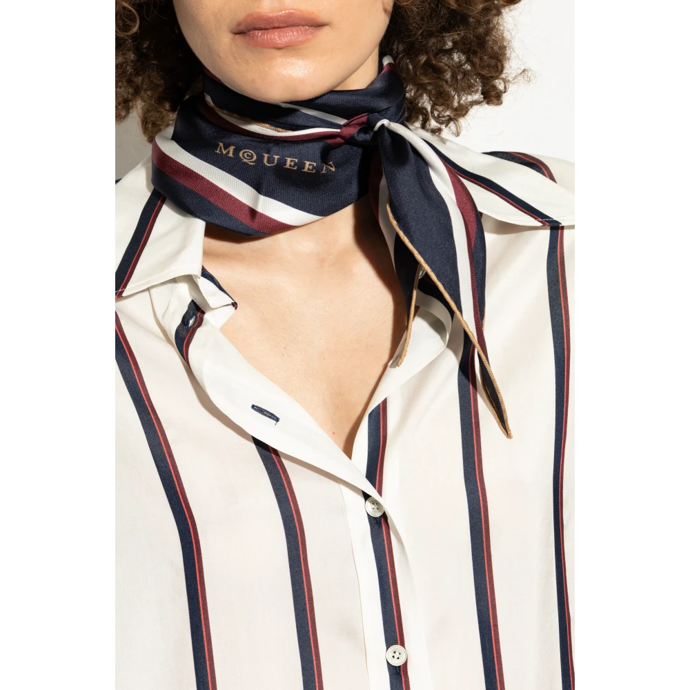 alexander mcqueen Zijden sjaal Blue Dames