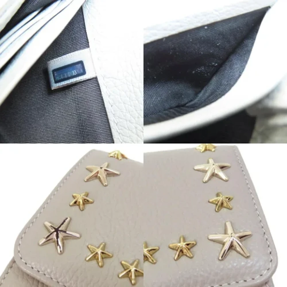 Jimmy Choo Pre-owned Leather wallets Gray Dames