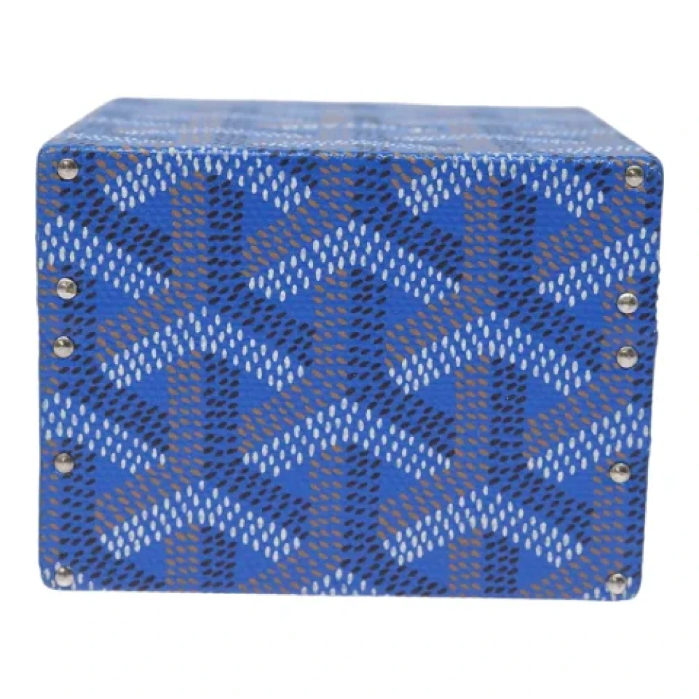 Goyard Vintage Pre-owned Leather pouches Blue Dames
