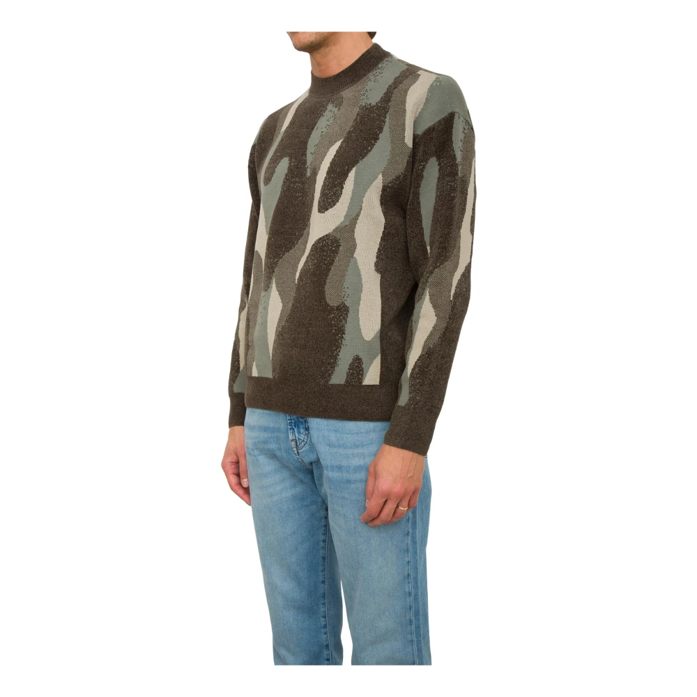 Armani Exchange Groene Pullover Trui Multicolor Heren