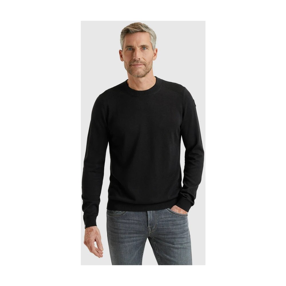 Vanguard Katoen Modal Pullover Black Heren