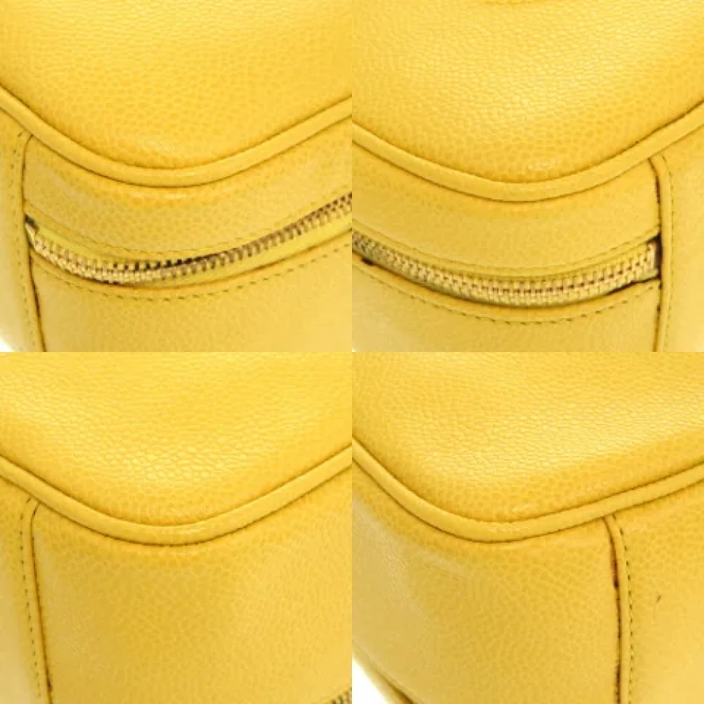 Chanel Vintage Pre-owned Fabric chanel-bags Yellow Dames