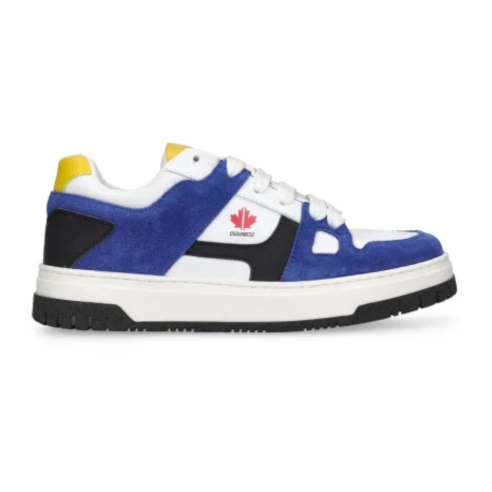 Dsquared2 Boys Blue Kids Sneakers, 35 Eu, Colorful Kids Low Top Trainers