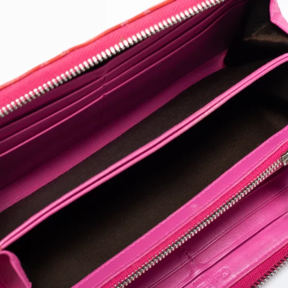 Dior Vintage Pre-owned Leather wallets Pink Dames