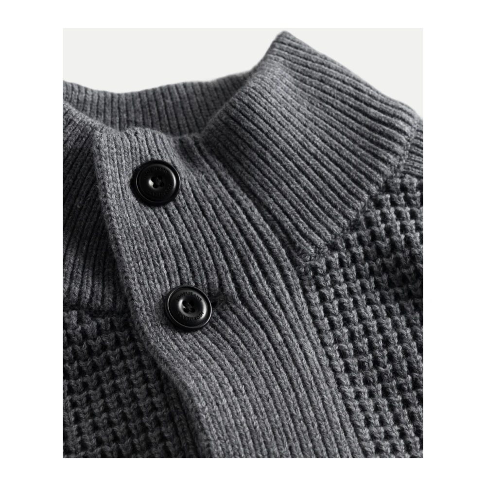 Joop! Hoge-hals Gebreide Jas Gray Heren