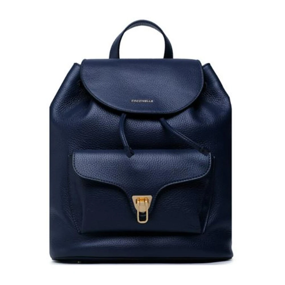 Coccinelle Blauwe Schoudertas met Voorvak Blue Dames