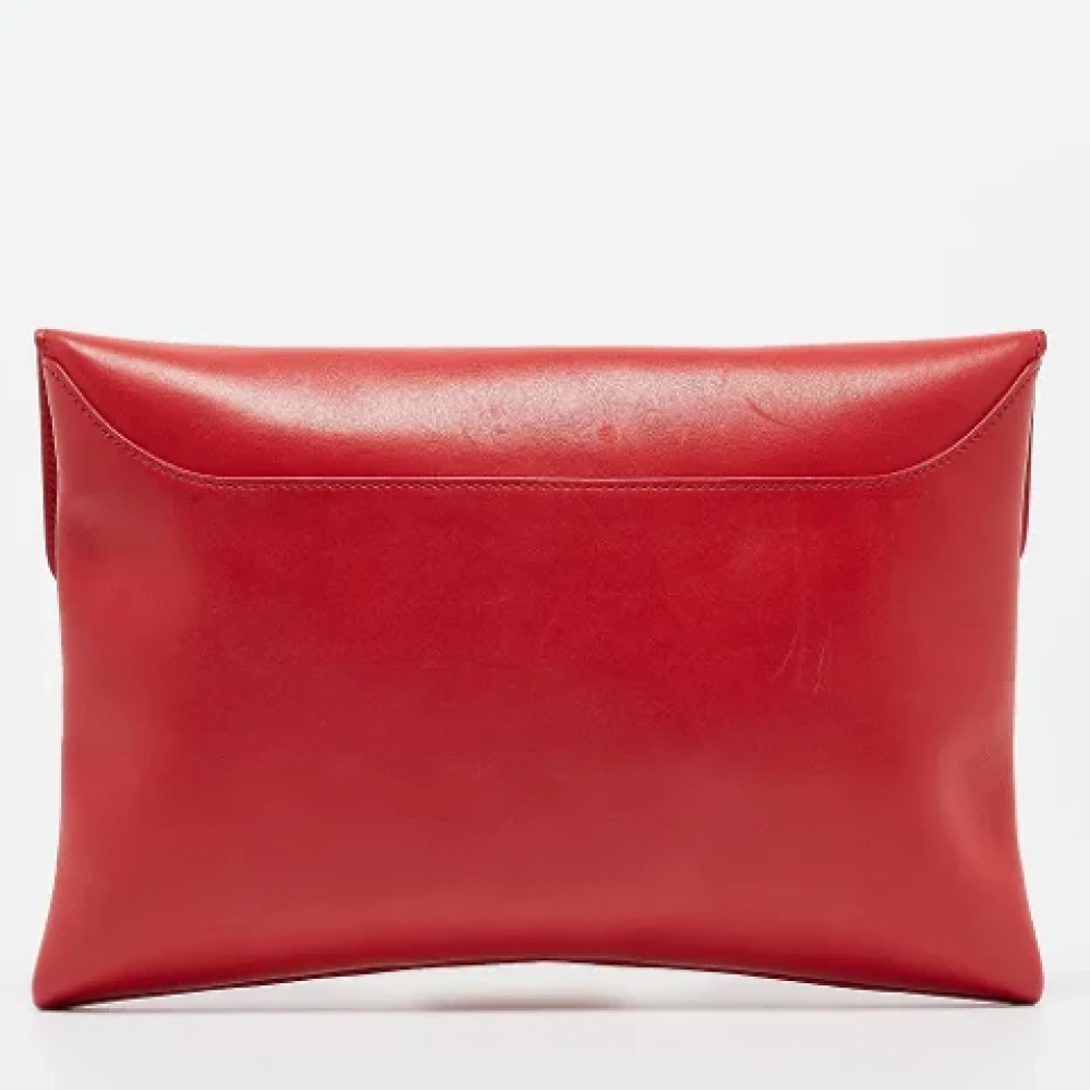 Givenchy Pre-owned Leather clutches Red Dames