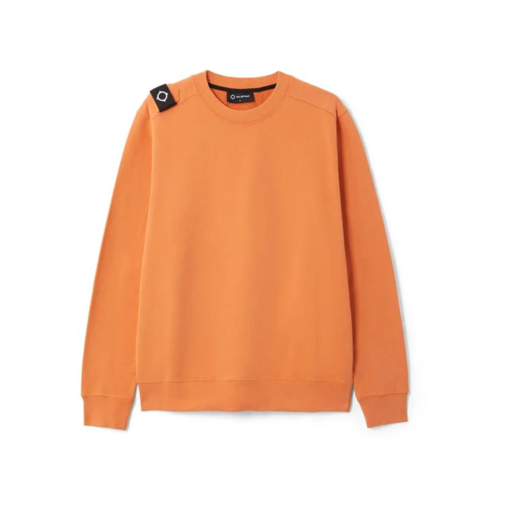 Ma.strum Oranje Goud Crew Sweatshirt Orange Heren