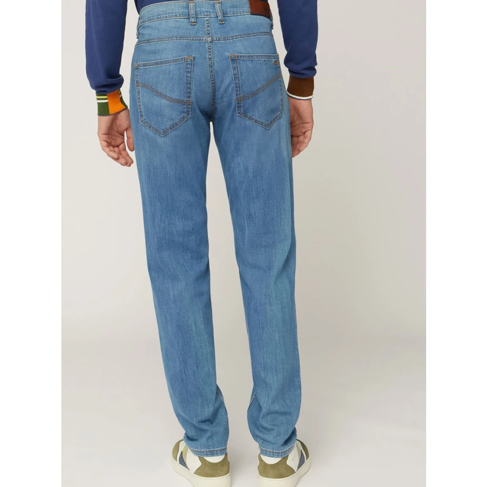 Harmont & Blaine Blauwe Denim Regular Jeans Blue Heren
