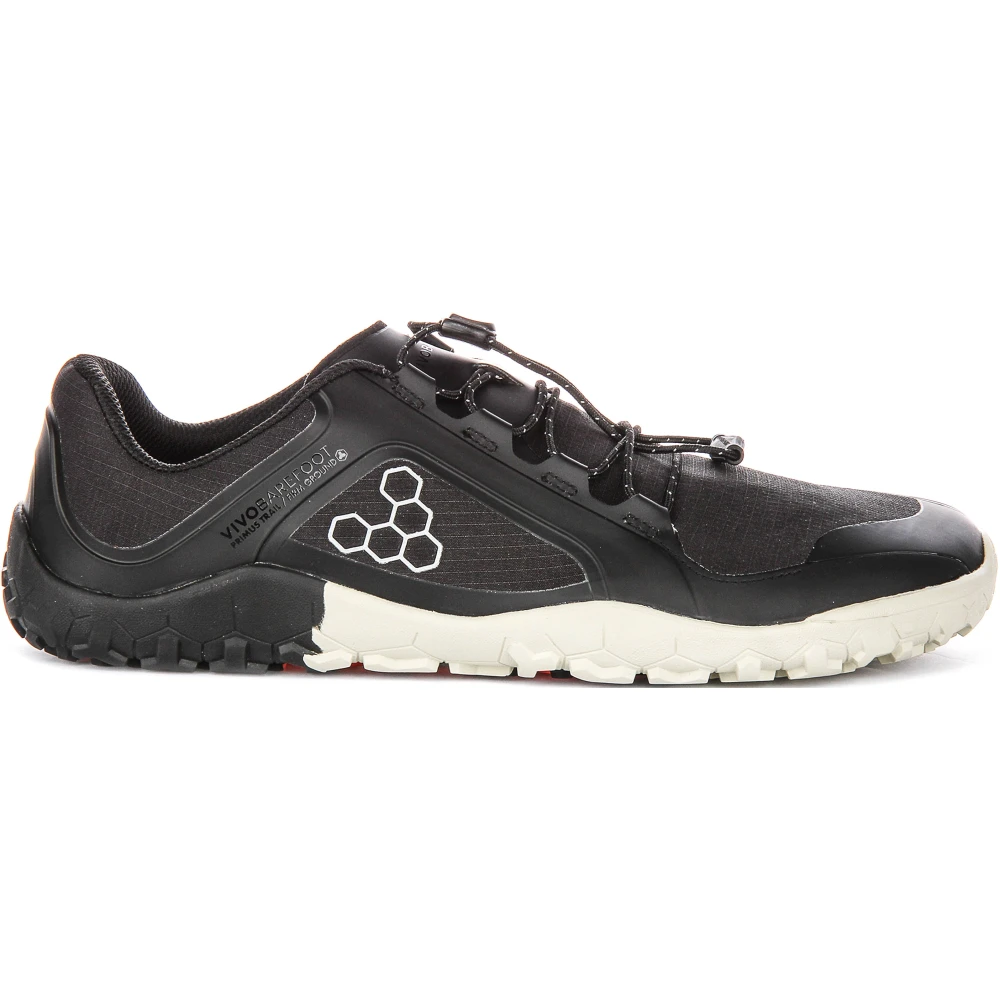 Vivobarefoot Primus Trail Tex Black white Mens Walking Shoes 309305-01 in a Plain Textile in Size 46 - Image 2