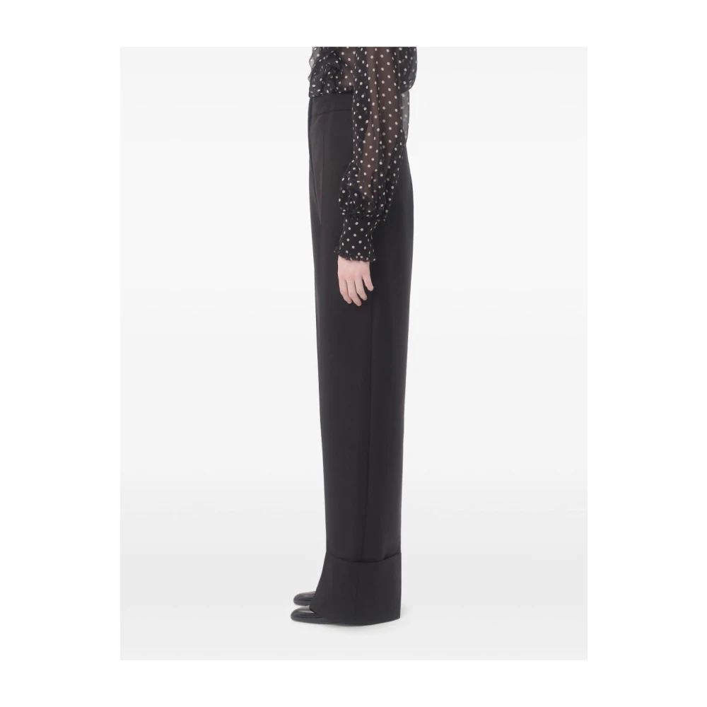Valentino Zwarte rechte broek Black Dames