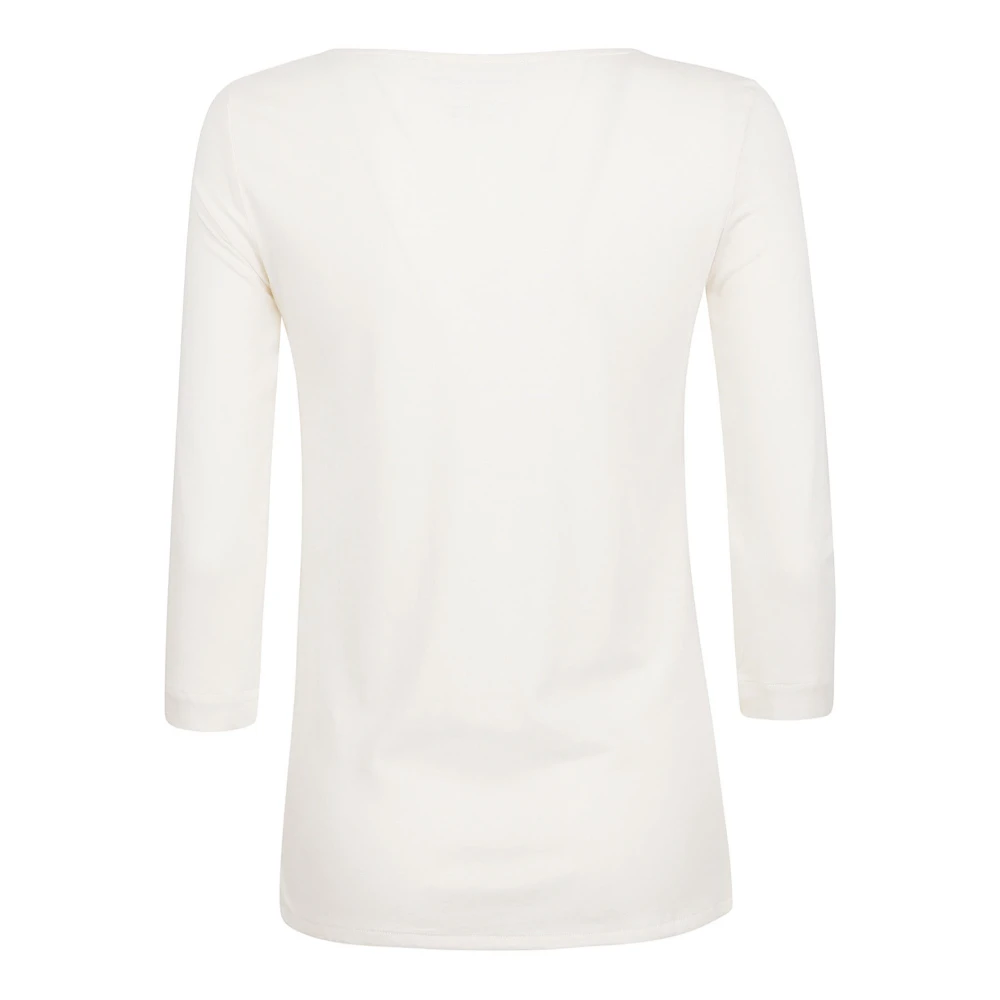 majestic filatures Beige Lyocell Katoen T-shirts en Polos Beige Dames