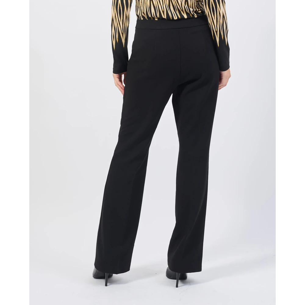 Gerry Weber Zwarte broek met zakken en rits Black Dames