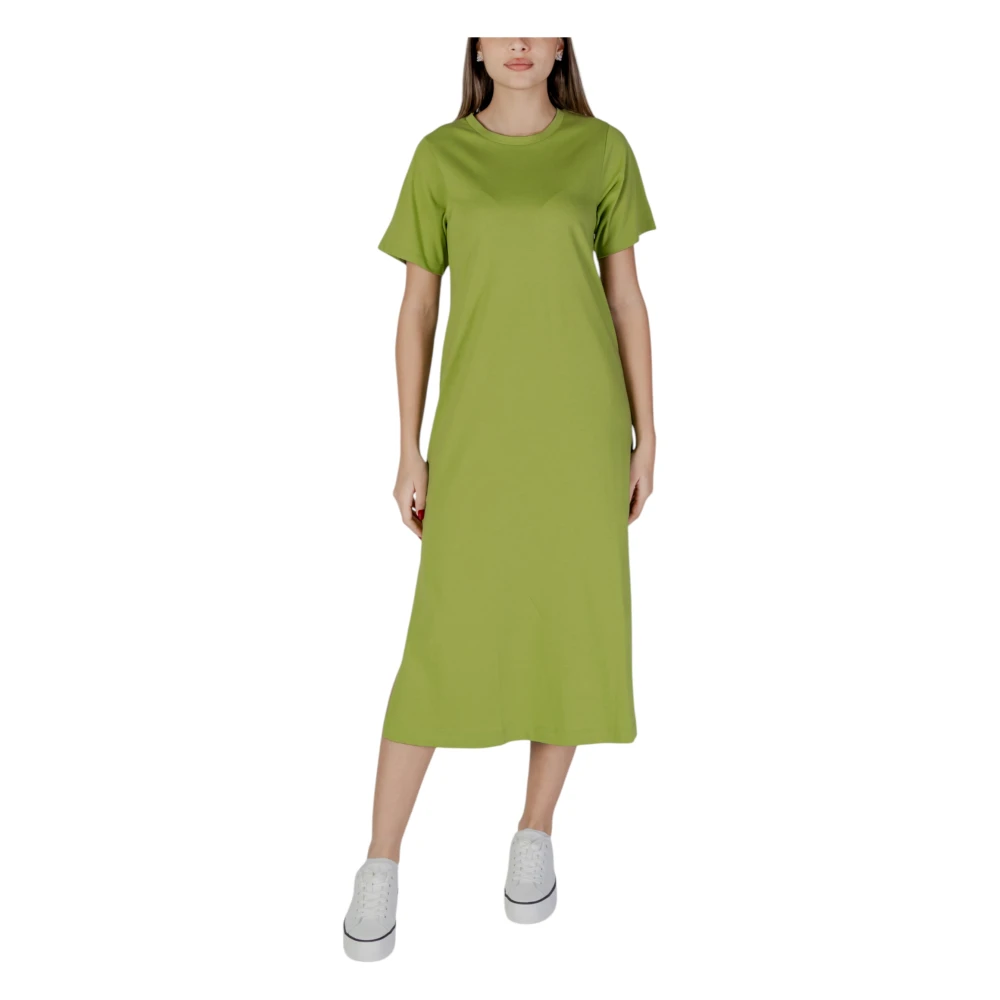 b.Young Lente Zomer Dames Katoenen Jurken Collectie Green Dames