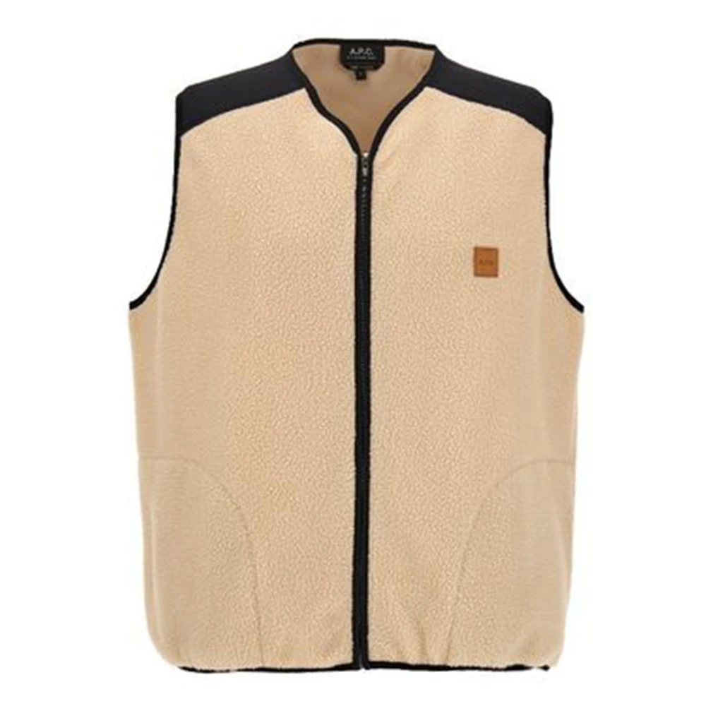 A.p.c. Stijlvolle Nate Blouson Jas Beige Heren