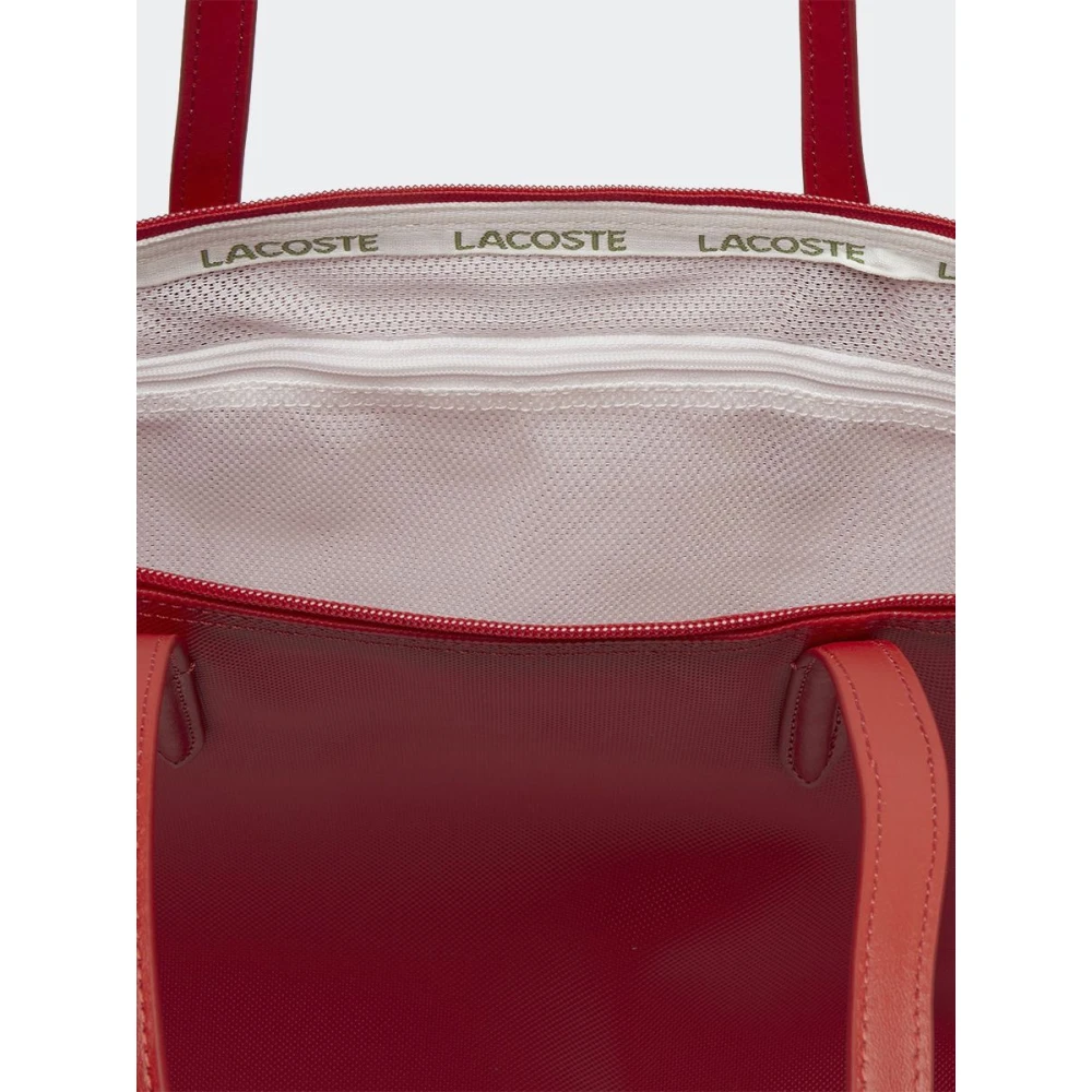 Lacoste Effen kleur tas met logo Red Dames