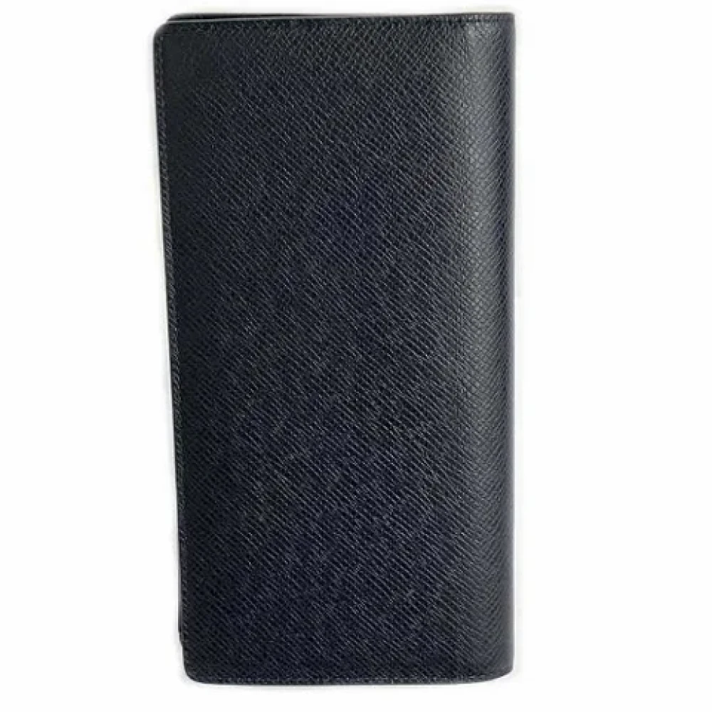 Louis Vuitton Vintage Pre-owned Leather wallets Blue Heren