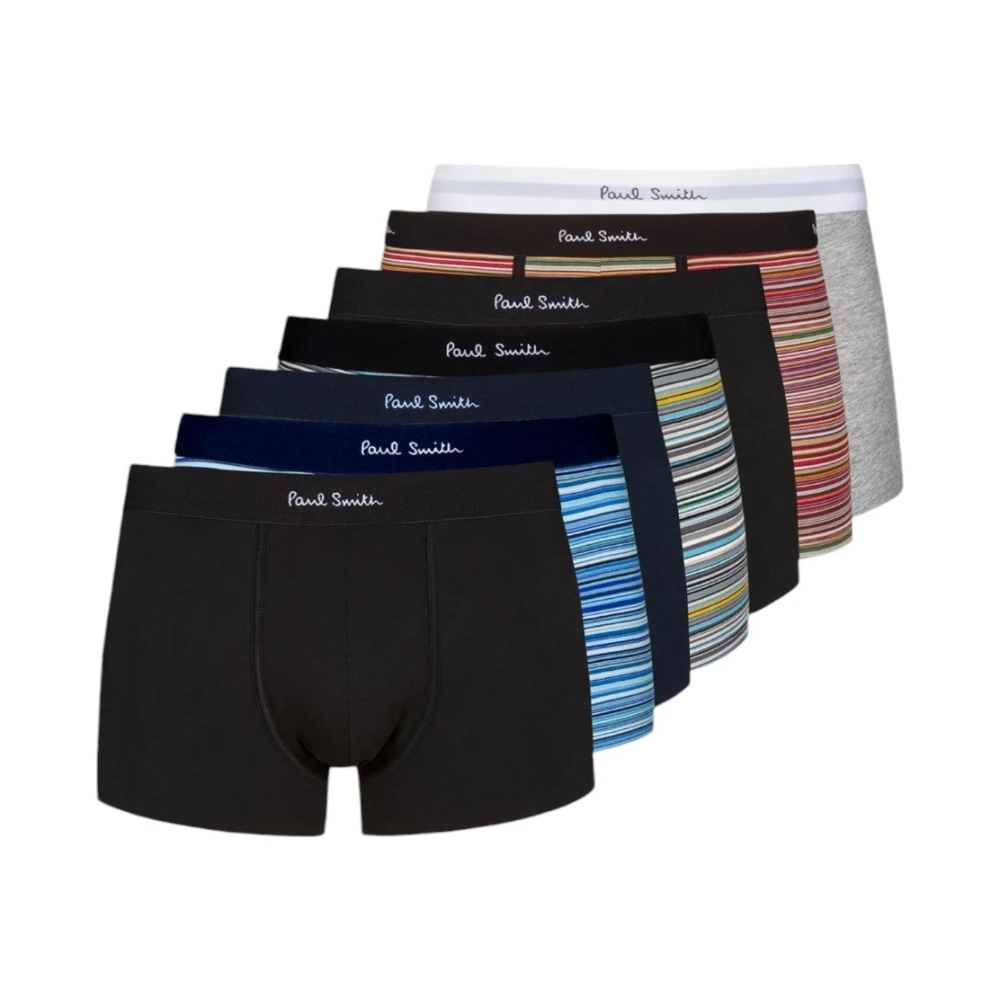 Paul Smith Gestreepte Katoenen Boxer Briefs Zeven Pack Multicolor Heren