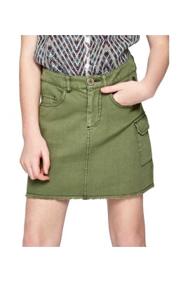 military-green-high-waist-skirt
