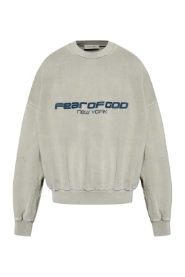 Heavy Fleece Cropped Relaxed Sweatshirt