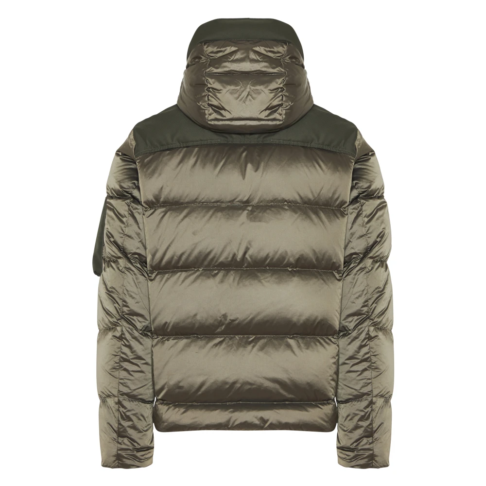 PAUL & SHARK Nylon Hoodie met Zakken Green Heren