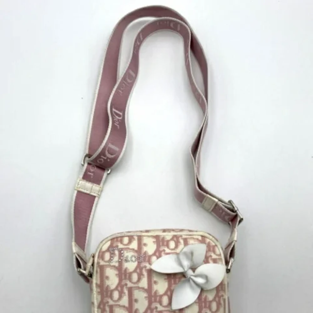 Dior Vintage Pre-owned Canvas shoppers Pink Dames
