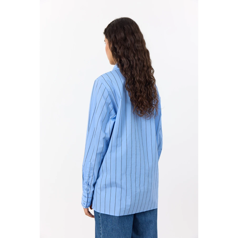 Levete Room Blauw Gestreept Shirt Ingelin 2 Blue Dames