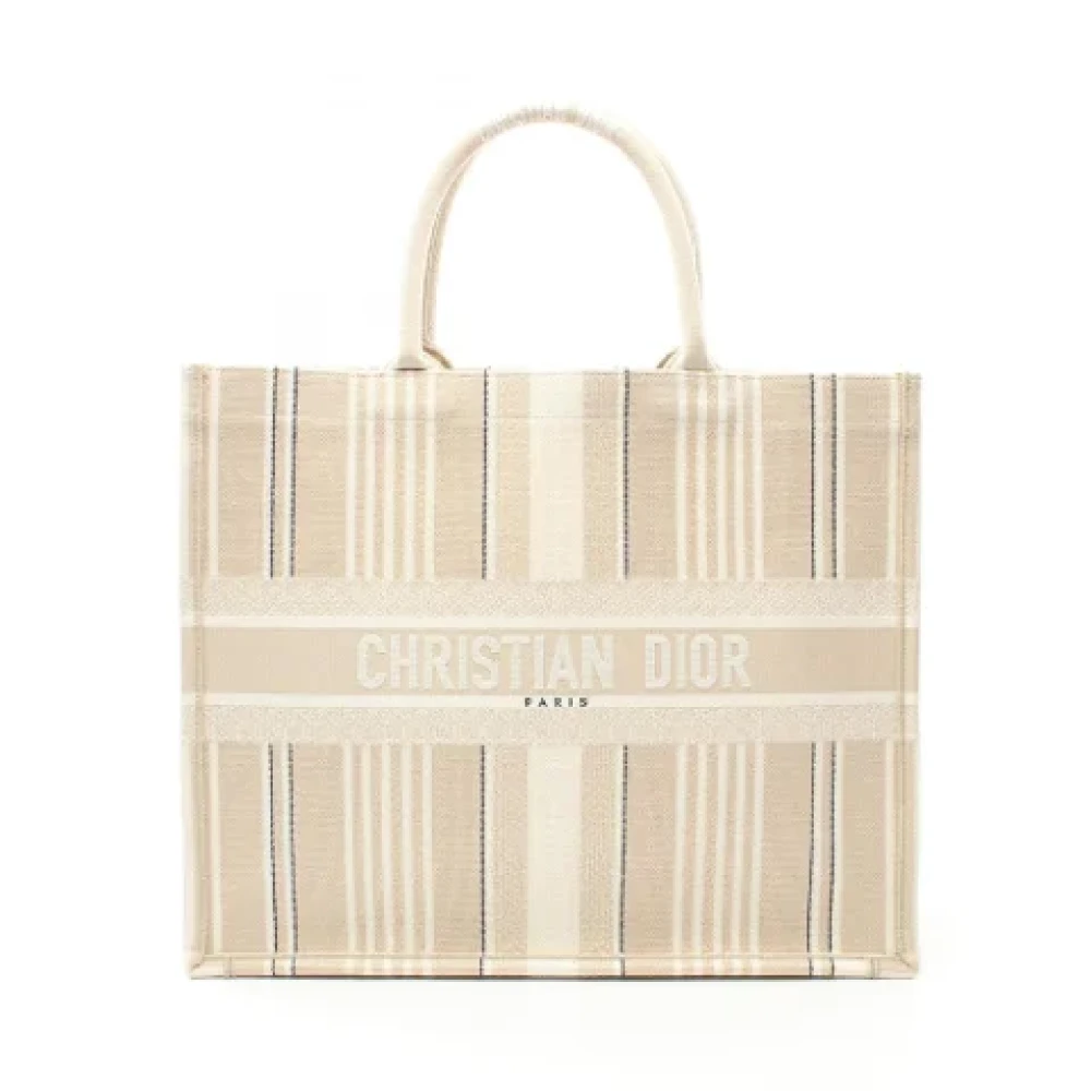 Dior Vintage Pre-owned Canvas dior-bags Beige Dames