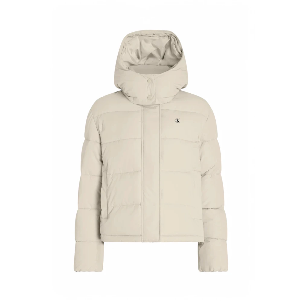 Calvin Klein Jeans Herfst Winter Dames Jassen en Mantels Beige Dames