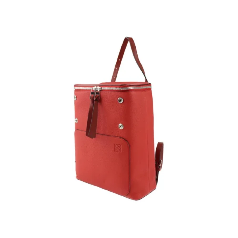 Loewe Pre-owned Leather backpacks Red Dames