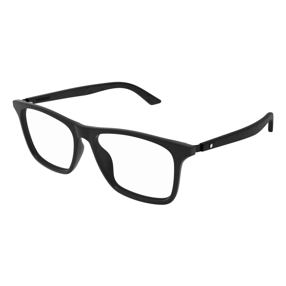 Montblanc Men's Black Glasses, 55 Mm, Stylish Eyeglasses In Color