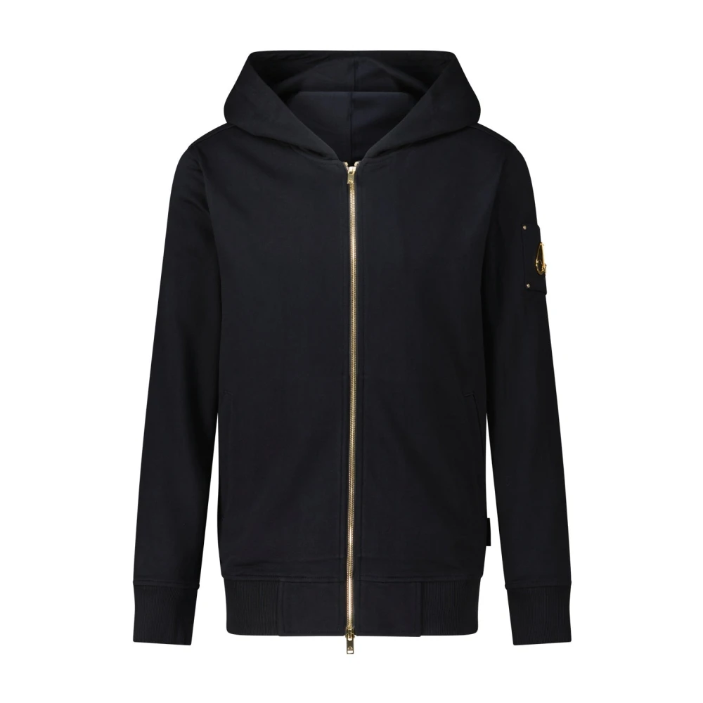 Moose Knuckles Stijlvolle Sweatjack met Rits Black Heren