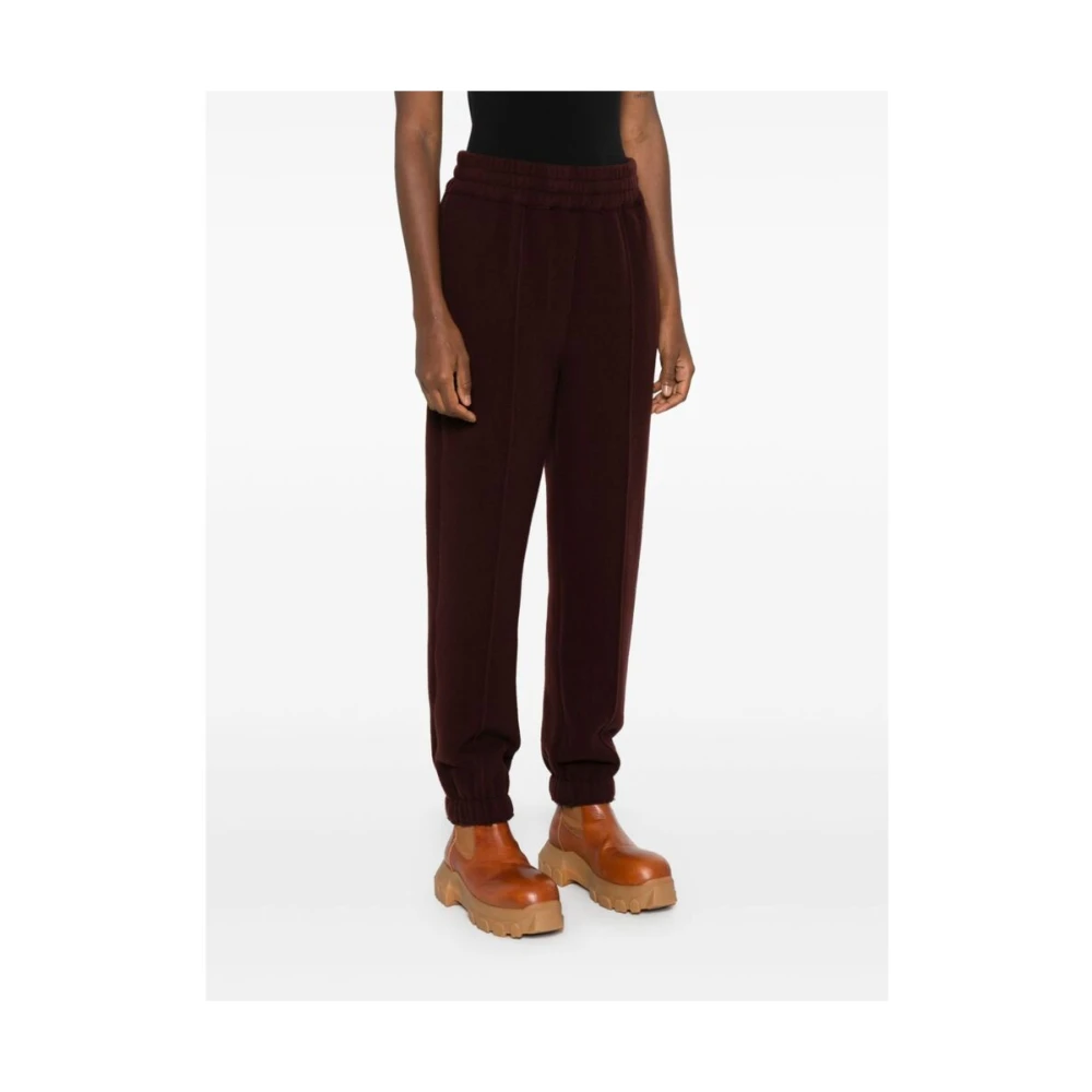 Armarium Bordeaux Rode Wol Elastische Manchetten Broek Red Dames