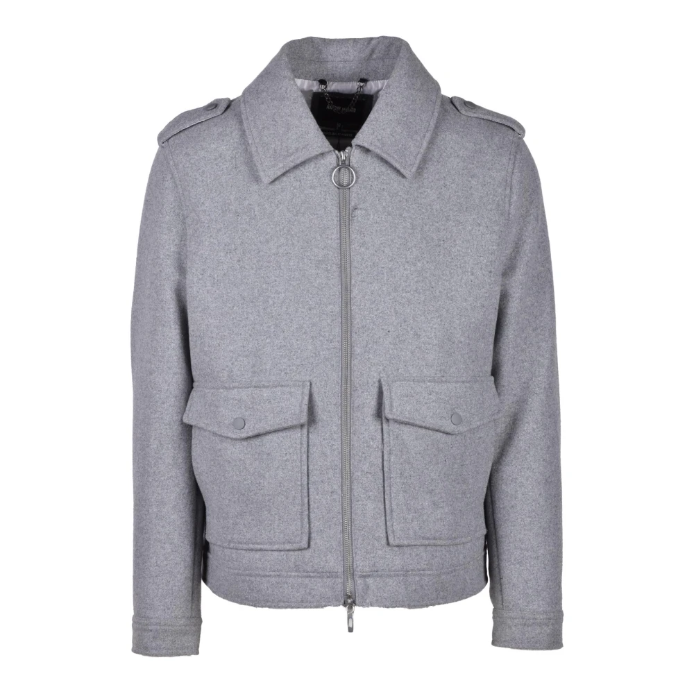 Antony Morato Stijlvolle wollen blend jas Gray Heren