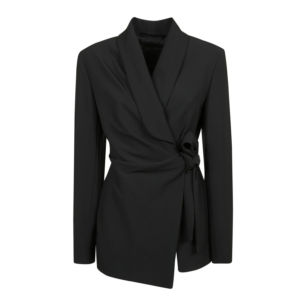 Max Mara Elegante zwarte jas voor vrouwen Black Dames